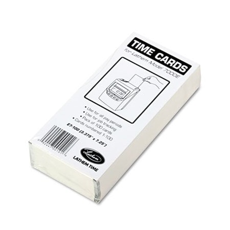 Lathem Time Co Lathem, Time Card For Lathem Model 7000e, Numbered 1-100, 100PK E7100